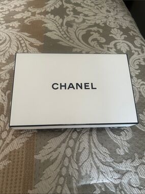 CHANEL White Box with Black Logo —  Accessories  Empty Box